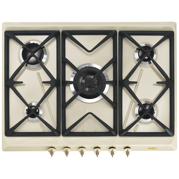 Газовая варочная панель Smeg SRV876 (Кремовый)