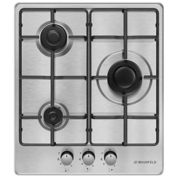 Газовая варочная панель MAUNFELD EGHS.43.3STS-E /G (Нержавеющая сталь)