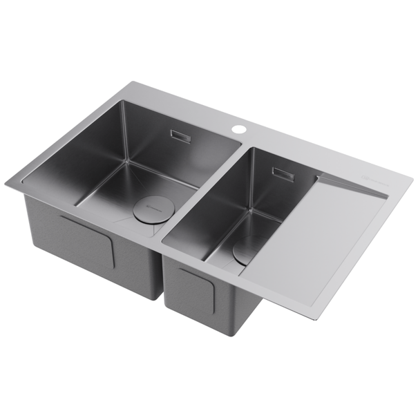 Кухонная мойка OMOIKIRI Akisame 78-2-L (Нержавеющая сталь)