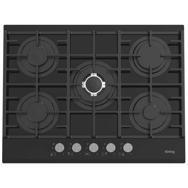 Газовая варочная панель Korting HGG 7835 CT (Черный)