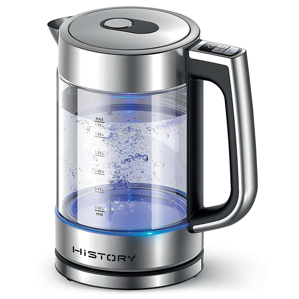 Электрический чайник HiSTORY IK-GD121 (Серебристый)