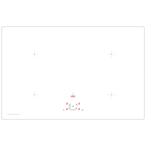 Индукционная варочная панель Kuppersbusch KI 8520.0 WR (Белый)