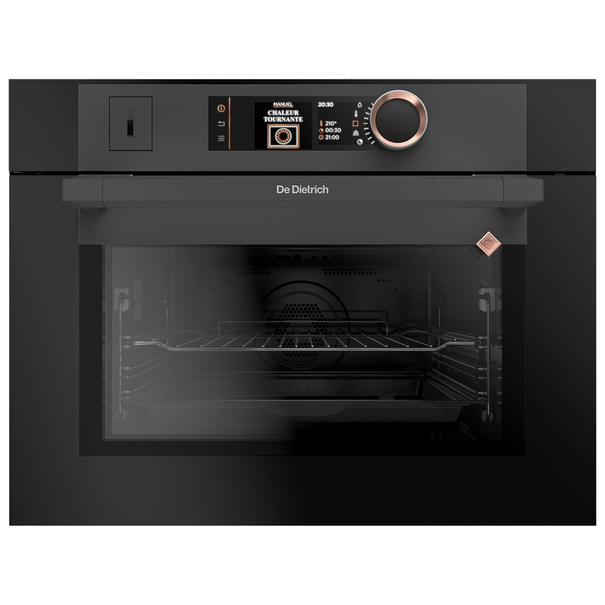 Компактный духовой шкаф с паром De Dietrich DKR7580 (Черный / Медь)