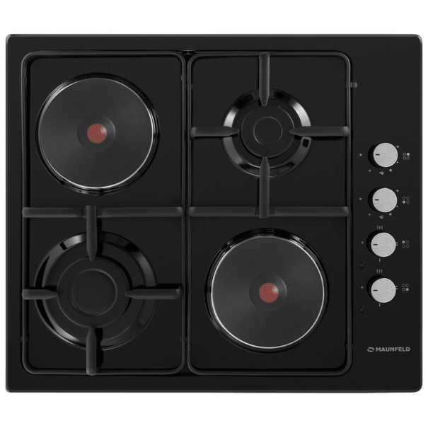 Комбинированная варочная панель MAUNFELD EEHE.64.5E /KG (Черный)