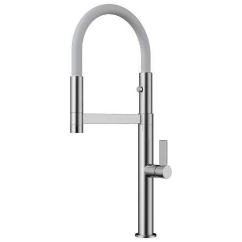 Смеситель для кухни OMOIKIRI Osaka (Белый / Нержавеющая сталь)