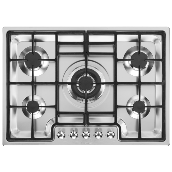 Газовая варочная панель Smeg PGF75-4 (Нержавеющая сталь)