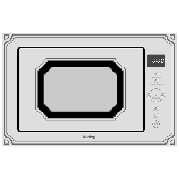 Встраиваемая микроволновая печь Korting KMI 825 RG (Белый)