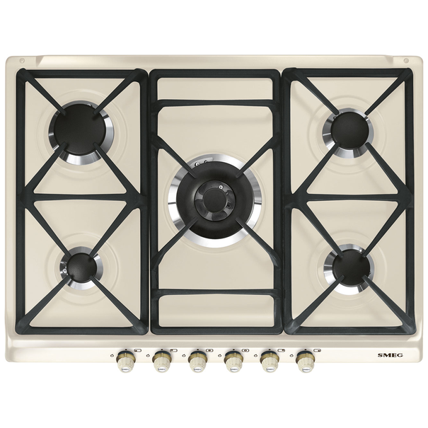 Газовая варочная панель Smeg SR775 (Кремовый)