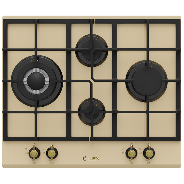 Газовая варочная панель LEX GVG 643C (Бежевый)