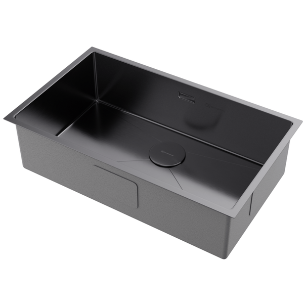 Кухонная мойка OMOIKIRI Taki 74-U/IF (Вороненая сталь)