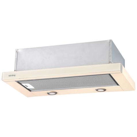 Вытяжка с выдвижным экраном Korting KHP 6617 G (Бежевый)