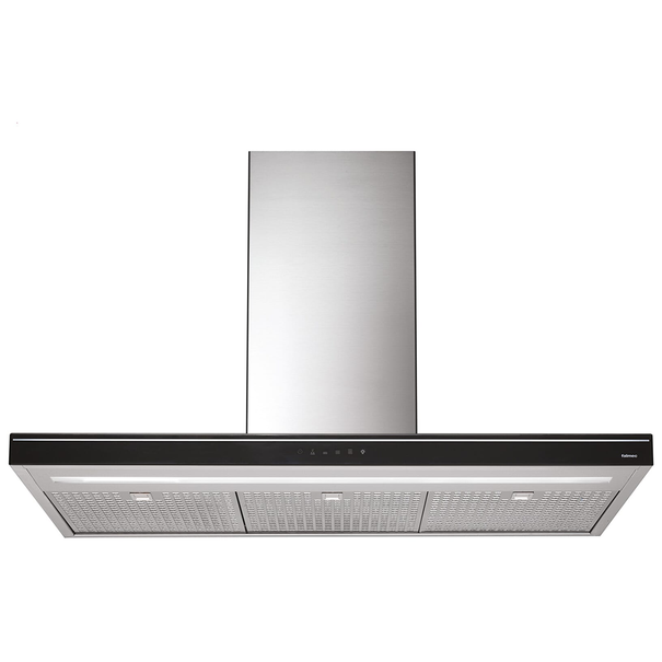 Островная Т-образная вытяжка Falmec LUCE ISOLA GLASS BLACK 90 (Черный / Нержавеющая сталь)