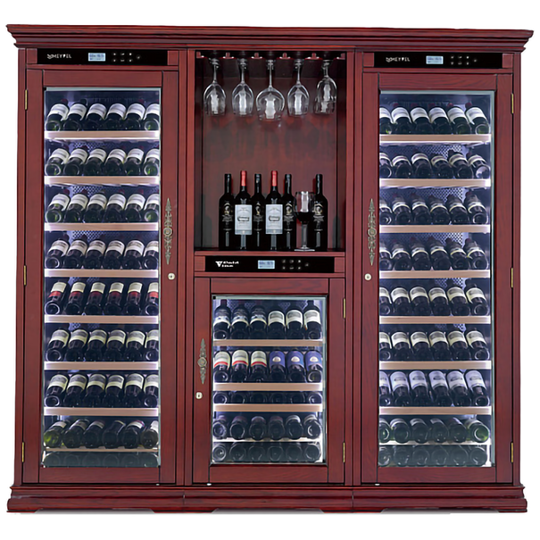 Винный шкаф Meyvel MV262-WM3-BAR-C (Махагон)