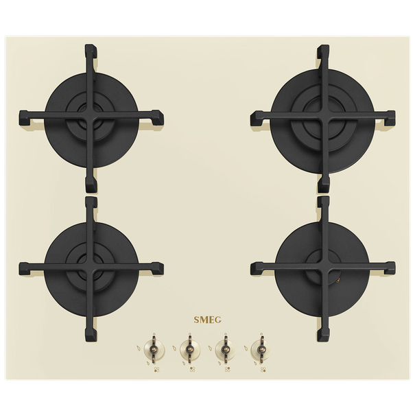 Газовая варочная панель Smeg PV864 (Кремовый)