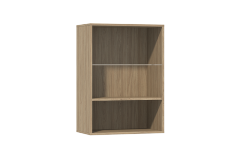 Навесной шкаф Анри (левый) АН-411.04 Д1W, Швейцарский вяз 
Швейцарский вяз, Белый