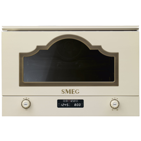 Встраиваемая микроволновая печь Smeg MP722 (Кремовый)