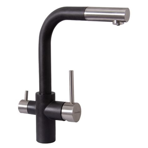 Смеситель для кухни Florentina КРИСТАЛЛ FL (Черный)