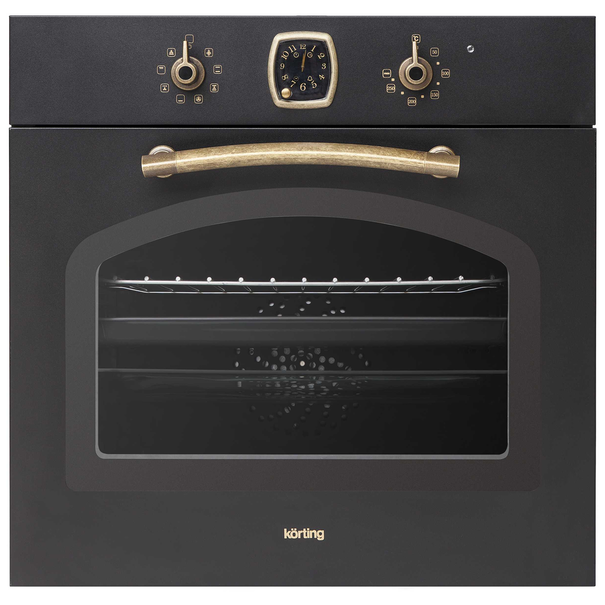 Электрический духовой шкаф Korting OKB 481 CR (Черный матовый / Бронза)