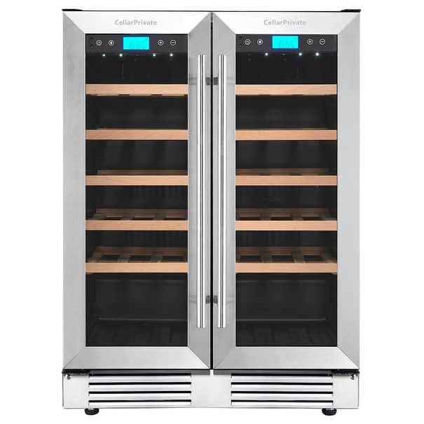Встраиваемый винный шкаф Cellar Private CP042-2T (Нержавеющая сталь)