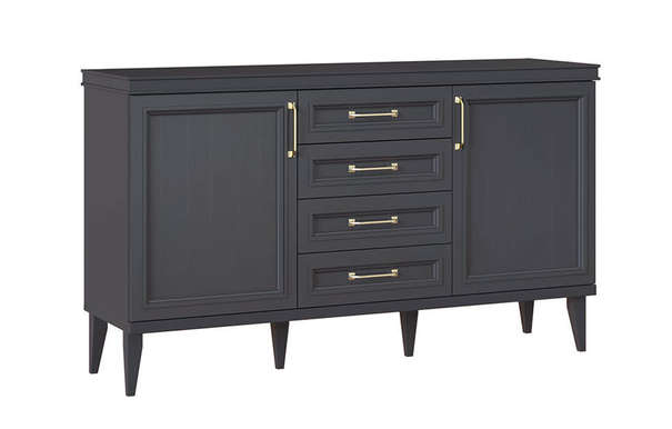 Комод Орландо С доводчиками, Серый уголь