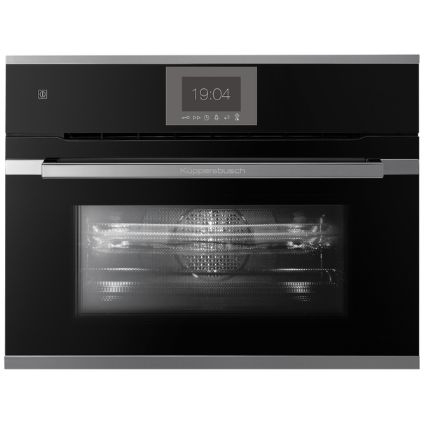 Компактный духовой шкаф с свч Kuppersbusch CBM 6550.0 S (Silver Chrome)