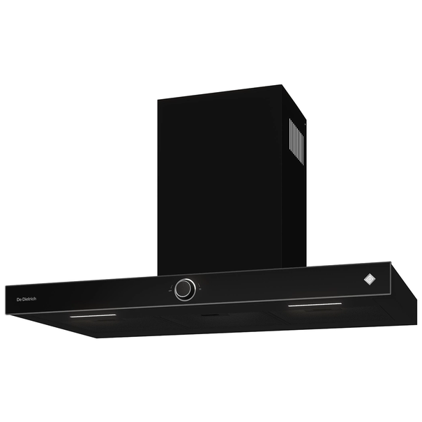 Т-образная вытяжка De Dietrich DHB4934 (Черный / Нержавеющая сталь)