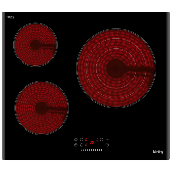 Электрическая варочная панель Korting HK 6351 3 (Черный)