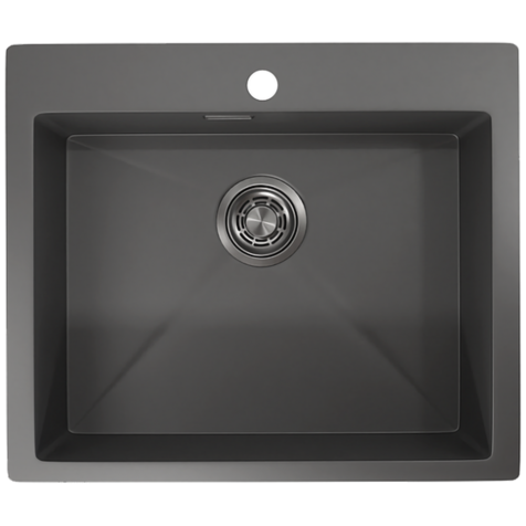 Кухонная мойка GRANULA 5951 (Графит матовый)