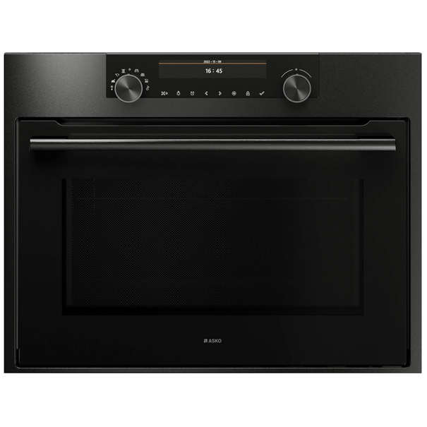Компактный духовой шкаф с свч Asko OCM8487 (Темная сталь)