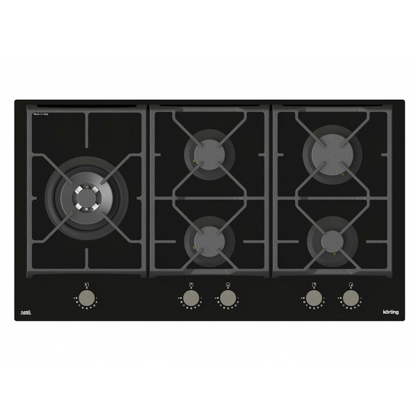Газовая варочная панель Korting HGG 9987 CT FLC (Черный)