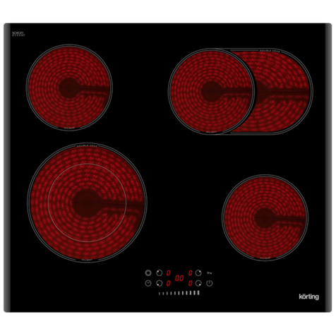 Электрическая варочная панель Korting HK 62550 (Черный)