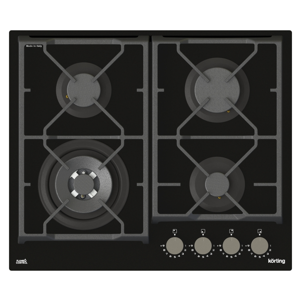 Газовая варочная панель Korting HGG 6987 CT FLC (Черный)