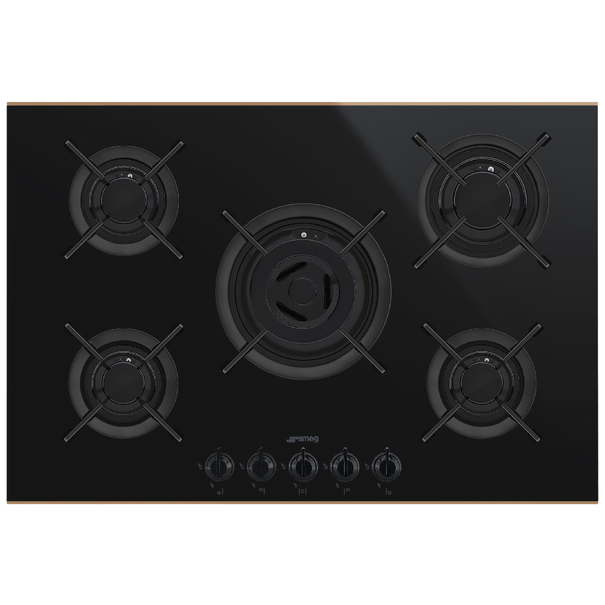Газовая варочная панель Smeg PV675CNR (Черный)