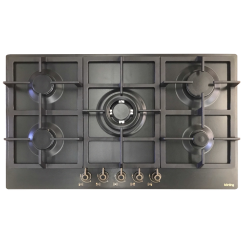 Газовая варочная панель Korting HG 965 CTR (Черный)