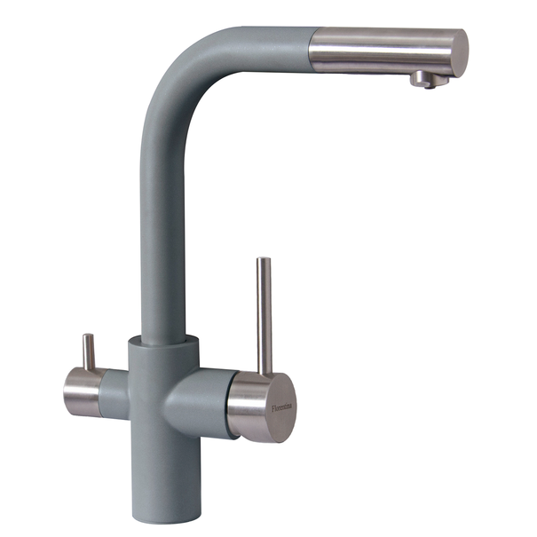 Смеситель для кухни Florentina КРИСТАЛЛ FL (Серый шелк)