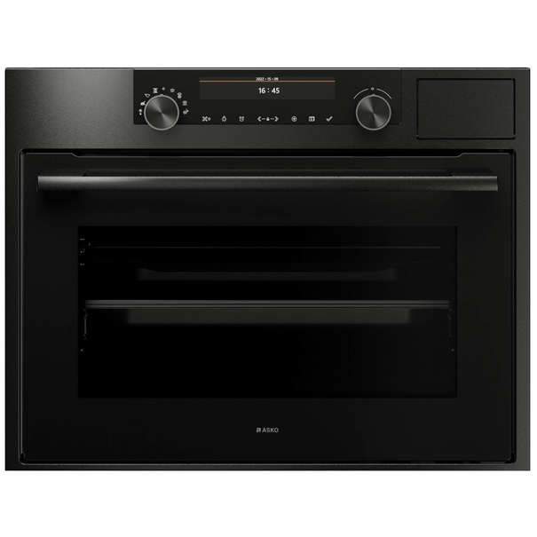 Компактный духовой шкаф с паром Asko OCS8487B (Темная сталь)