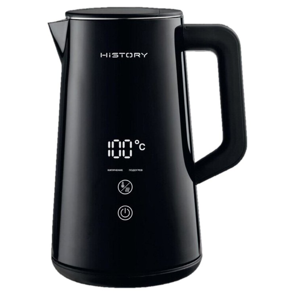 Электрический чайник HiSTORY IK-XD120 (Черный)