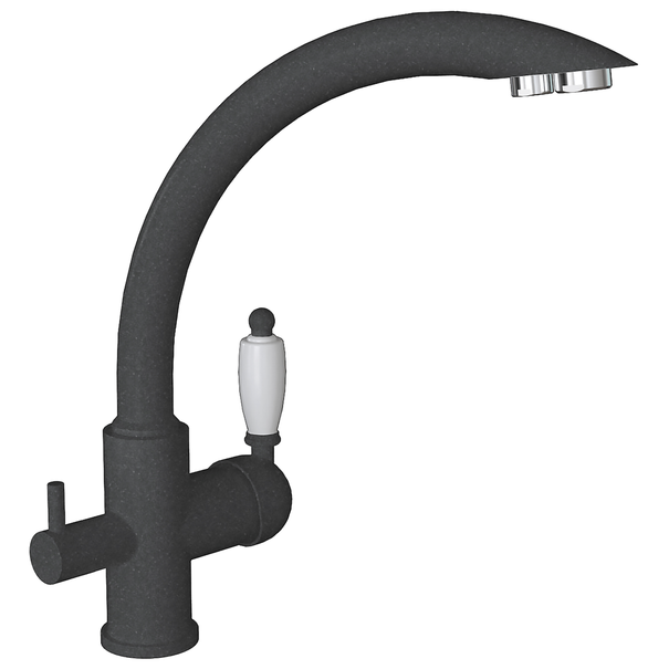 Смеситель для кухни Florentina ШАЛЕ FL (Черный)