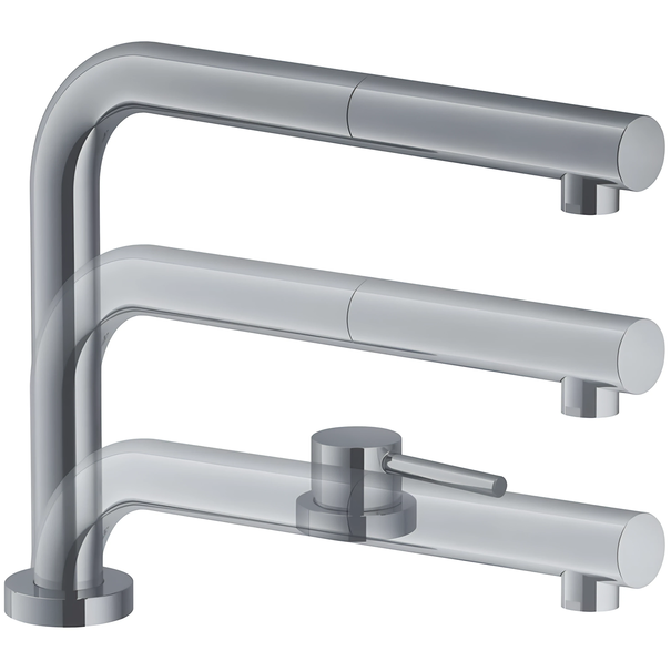 Смеситель для кухни Franke Active Window Pull-Out (Нержавеющая сталь)
