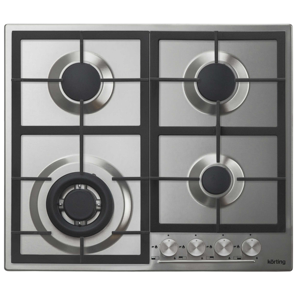 Газовая варочная панель Korting HG 665 CT (Нержавеющая сталь)