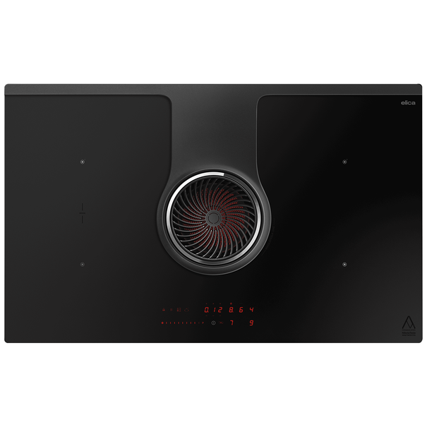 Индукционная варочная панель с вытяжкой Elica NIKOLATESLA ONE RAW BR/A/83 (Черный матовый)