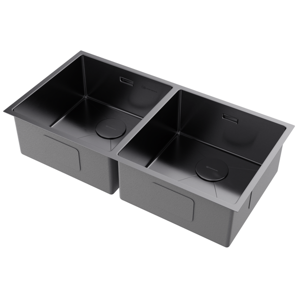 Кухонная мойка OMOIKIRI Taki 86-2-U/IF (Вороненая сталь)