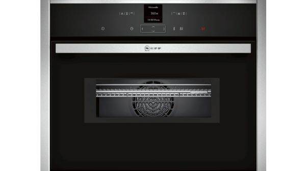Компактный духовой шкаф с свч  Neff C17MR02N0 (Черный)