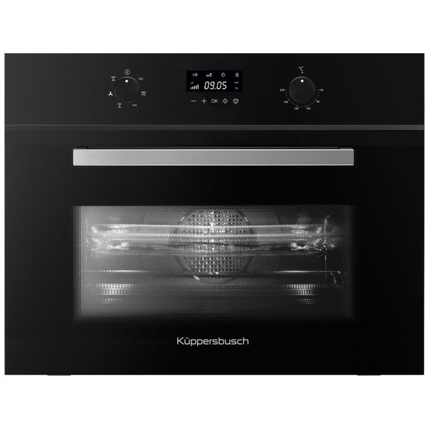 Компактный духовой шкаф с свч Kuppersbusch CMK 6120.0 S (Черный)