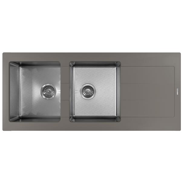 Кухонная мойка Florentina КОМБИ 1160 (Серый шелк)
