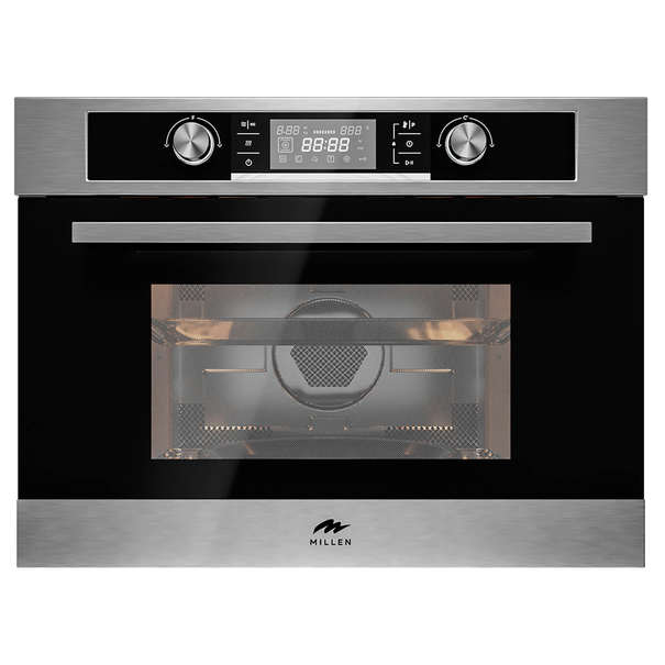 Компактный духовой шкаф с свч MILLEN MEOM 045 (Нержавеющая сталь)