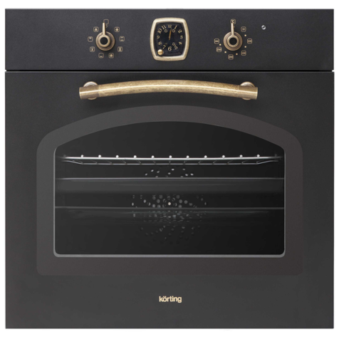 Электрический духовой шкаф Korting OKB 481 CR (Черный матовый / Бронза)