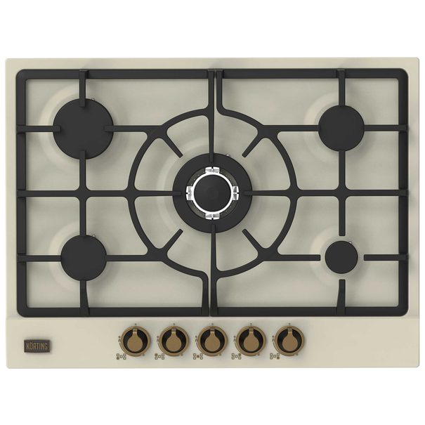 Газовая варочная панель Korting HG 761 CT (Слоновая кость)