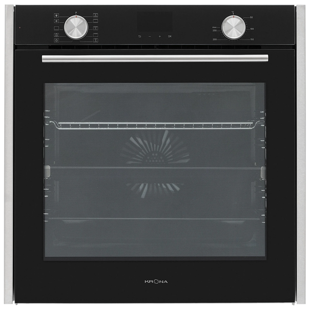 Электрический духовой шкаф Krona QUENDEL 60 (Черный / Нержавеющая сталь)