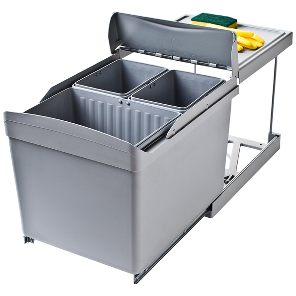 Система сортировки отходов Alveus ALBIO 30 1X16 L+2X7,5 L (Серый)